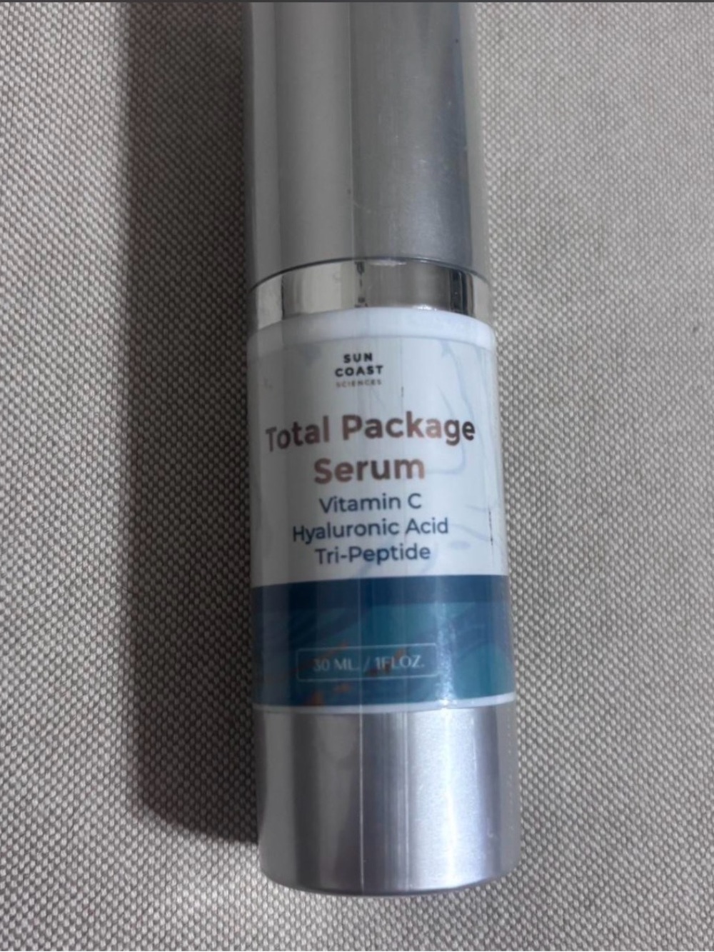 Sun Coast Sciences Total Package Serum Vitamin C Hyaluronic Acid Tri-Peptide New